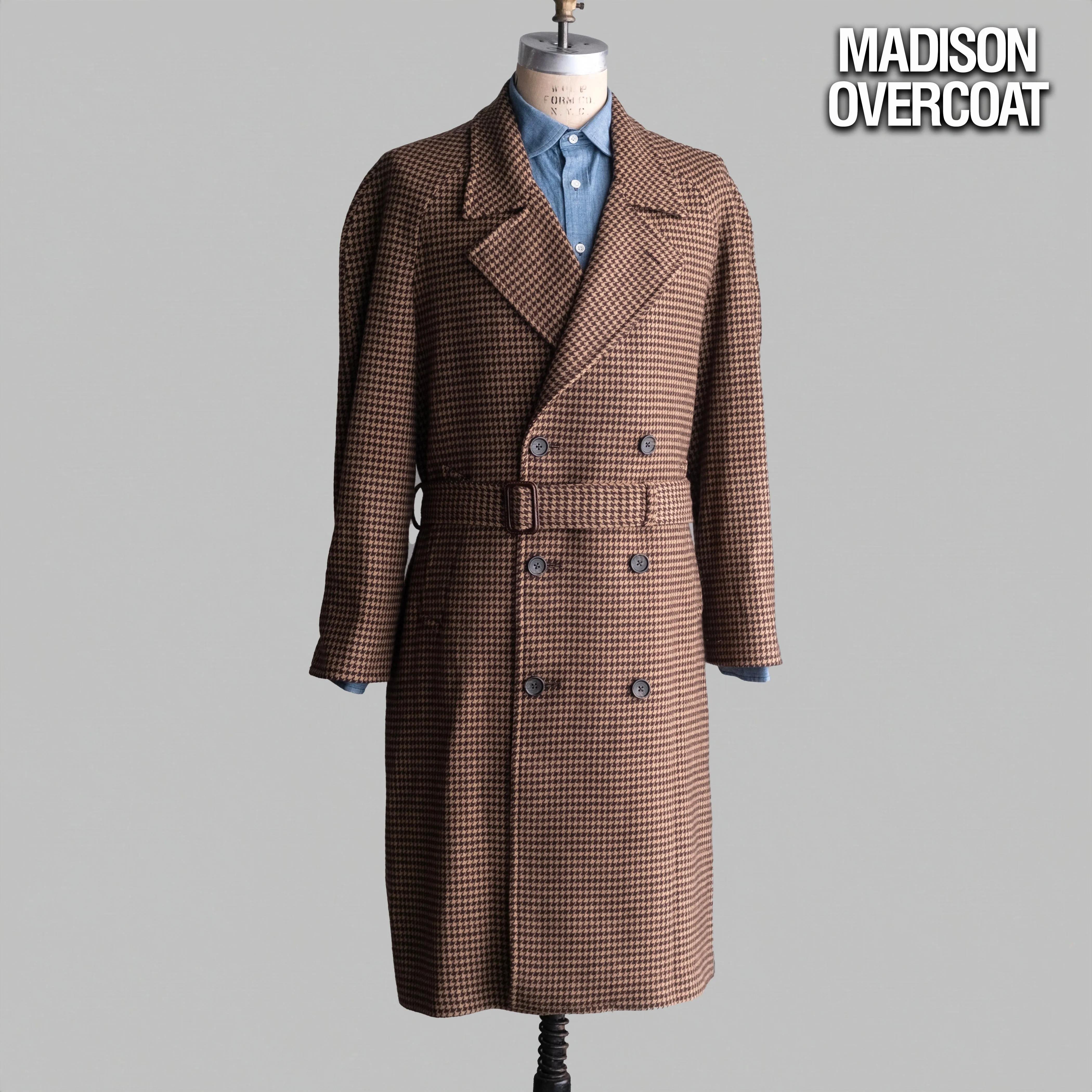 Custom Overcoats Irish Flecked Donegal Tweed