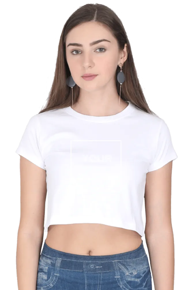 Customized Crop Top T Shirt for Girls C100