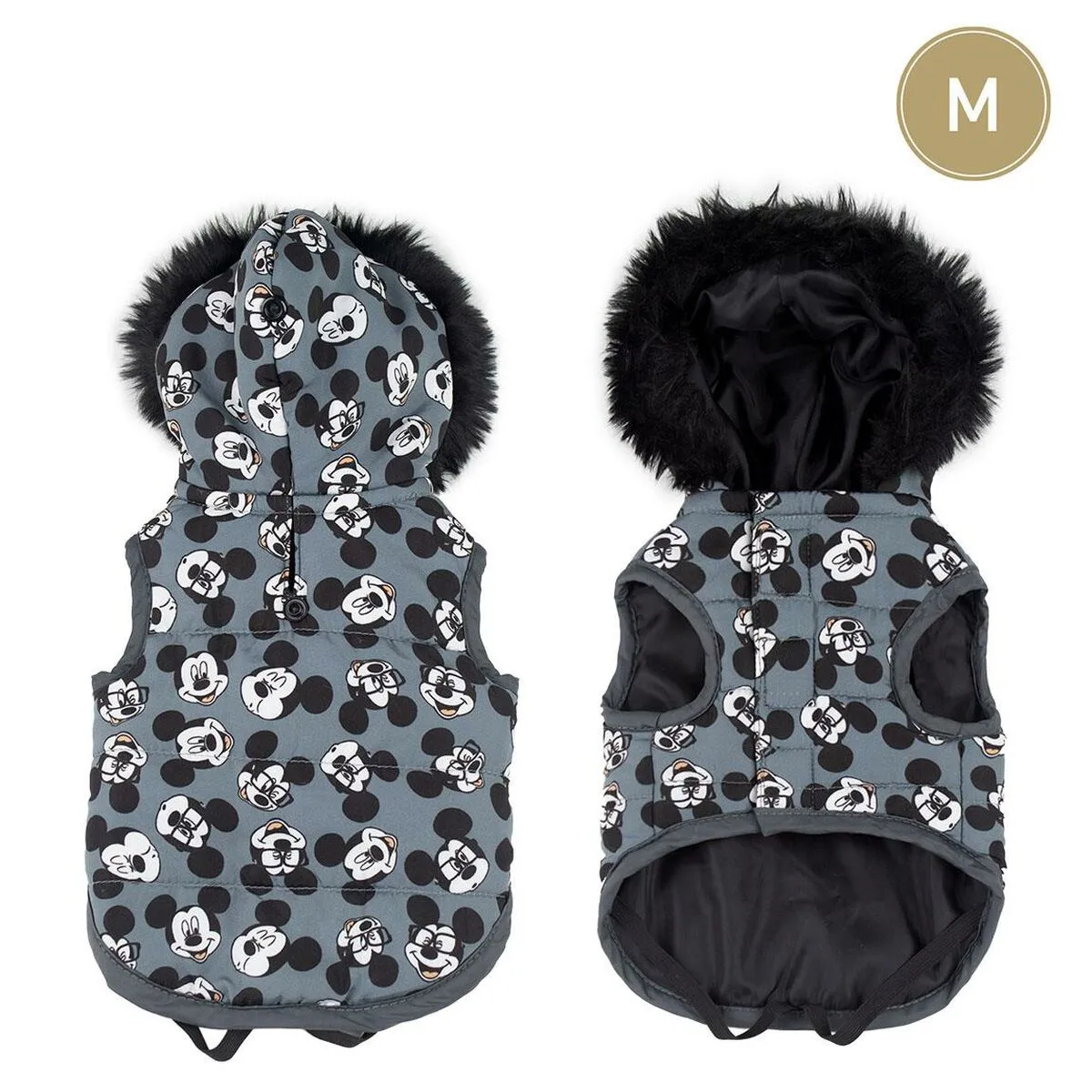 Dog Coat Mickey Mouse Grey