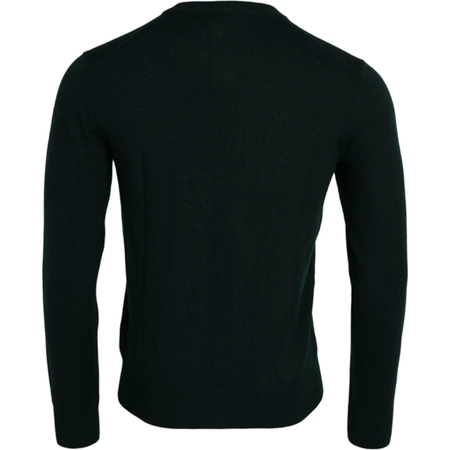 Dolce & Gabbana Dark Green Crown Crew Neck Pullover Sweater