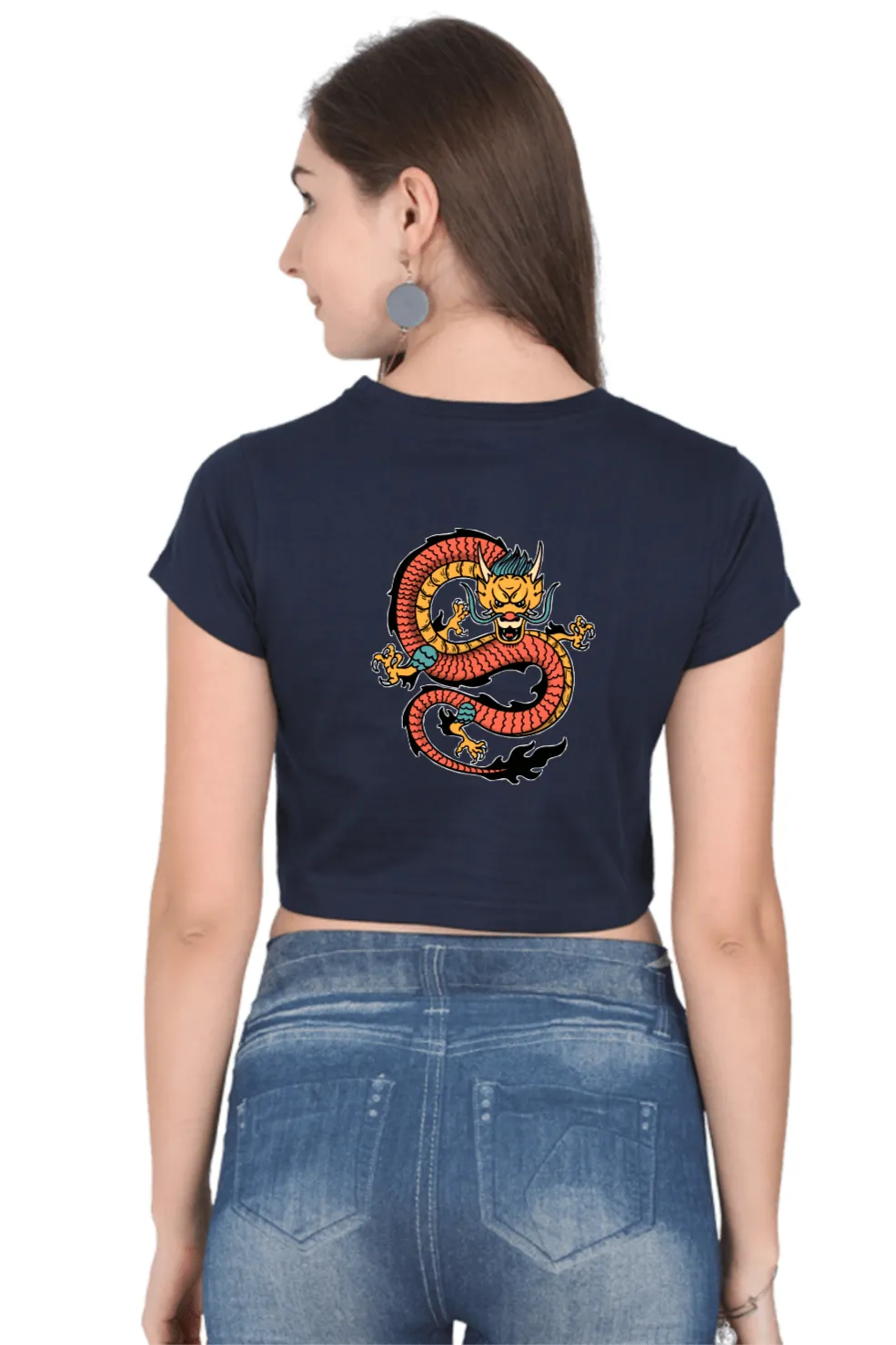 Dragon Art Crop Top C01