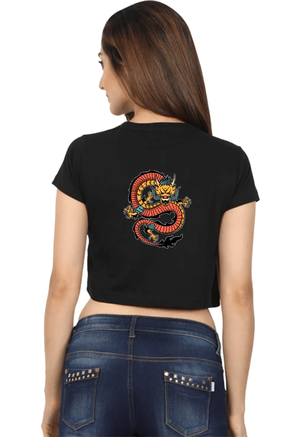 Dragon Art Crop Top C01