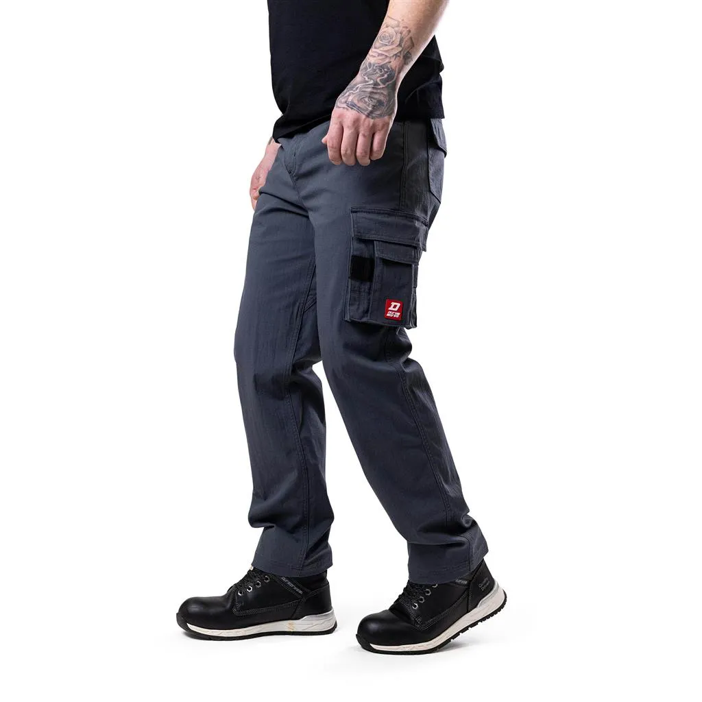 DuraDrive Ash Grey/Camouflage CONCRETE Ripstop Cargo Work Pant