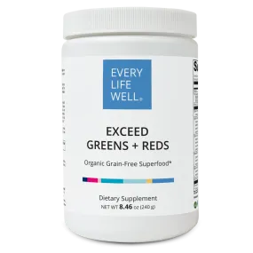 Exceed Greens   Reds Organic Grain-Free Superfood Powder