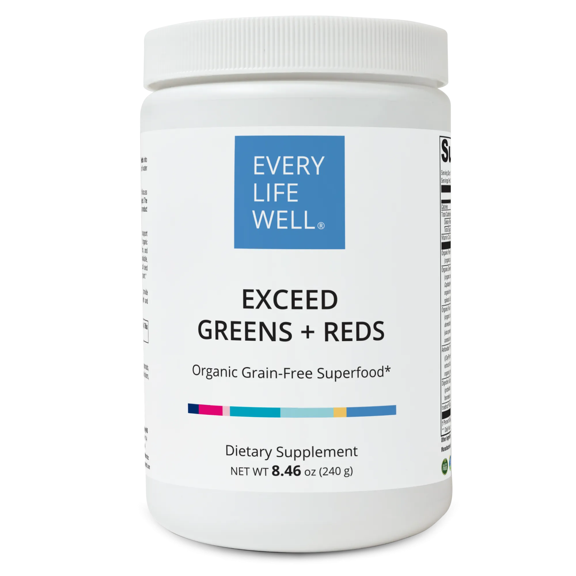 Exceed Greens   Reds Organic Grain-Free Superfood Powder