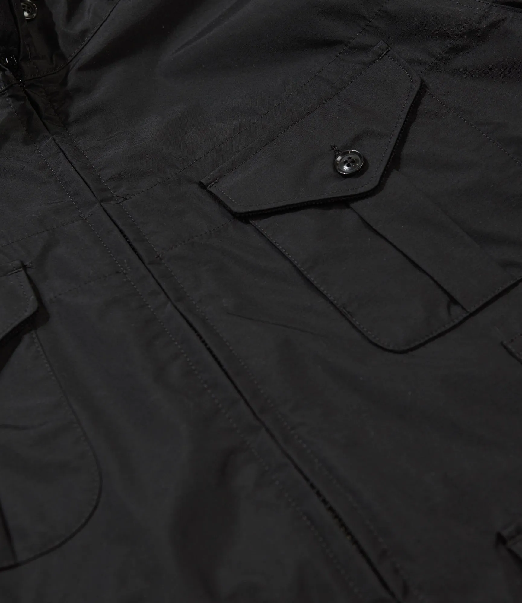 Field Parka - Black Nylon 3 Layer Cloth