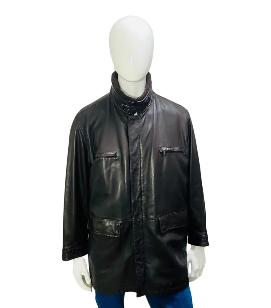 Fratelli Rossetti Leather Jacket. Size 56IT