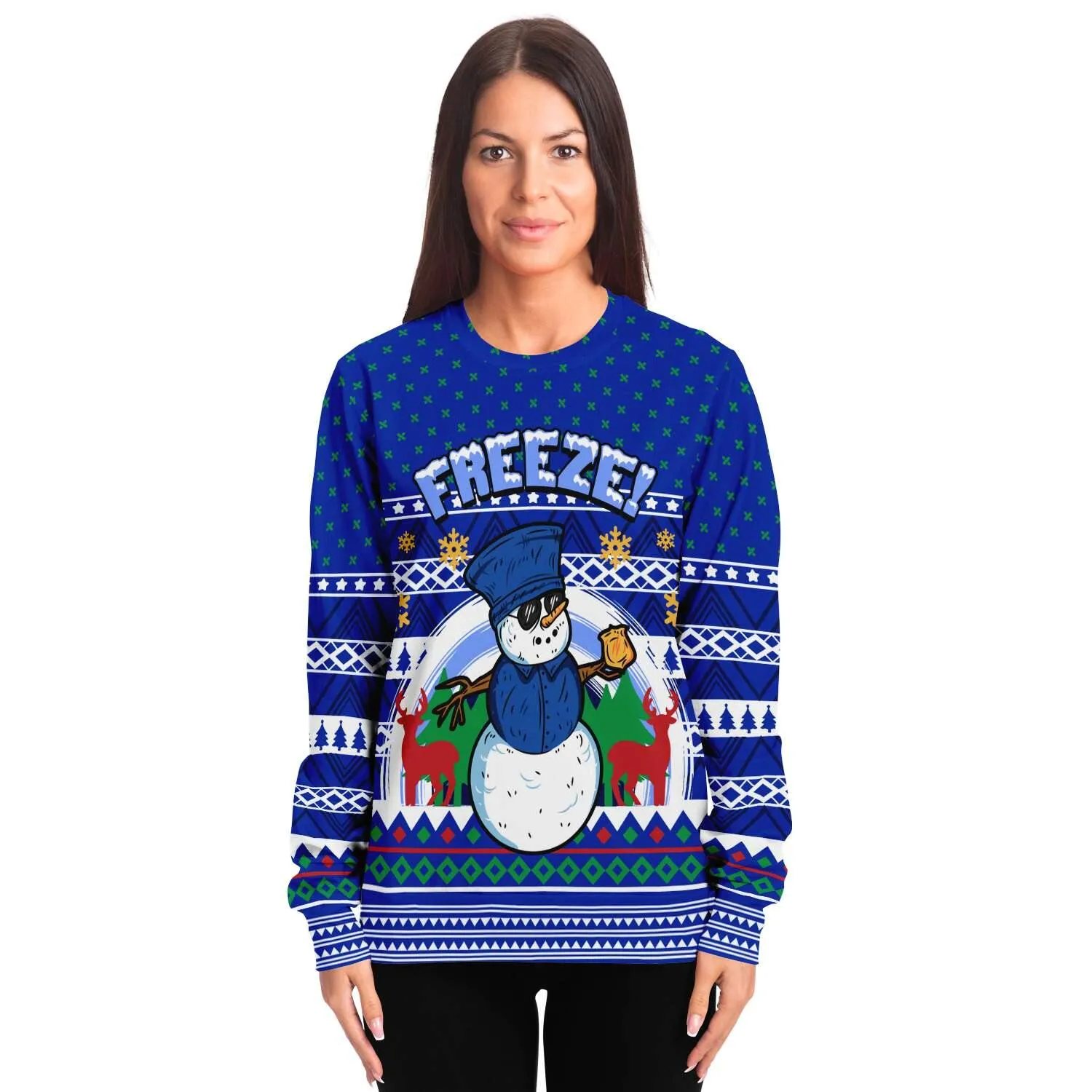 Freeze Iceman Meme Holiday Ugly Christmas Sweater