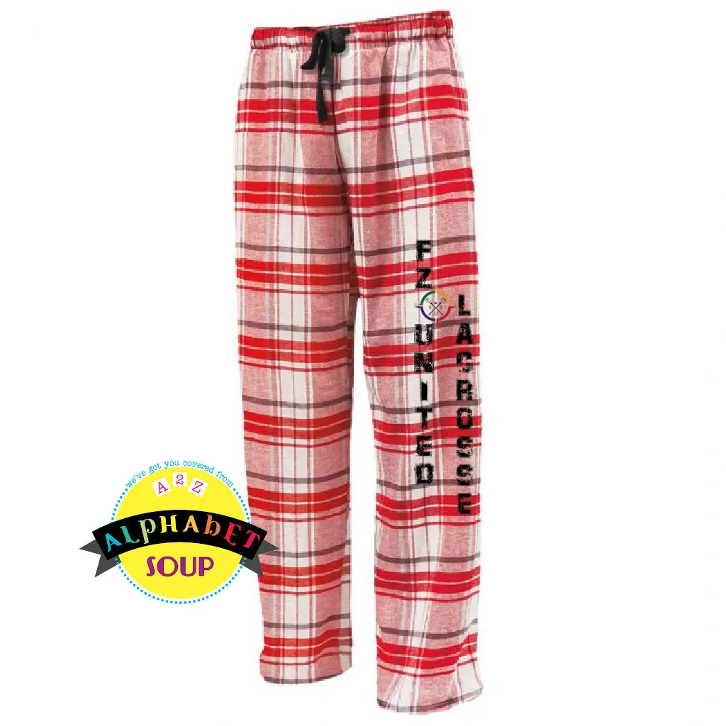 FZ United GIRLS High School Lacrosse Youth And Adult Flannel Pants