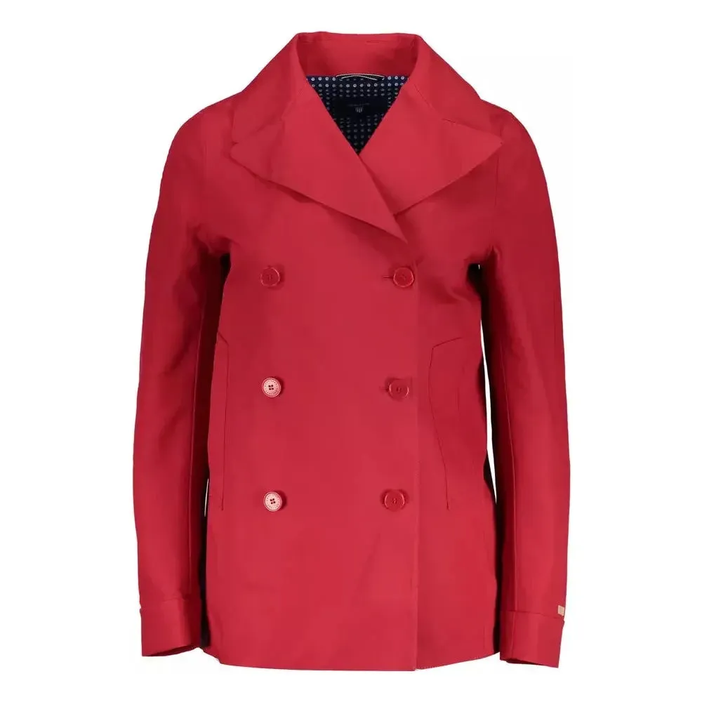 Gant Red Cotton Women Jacket