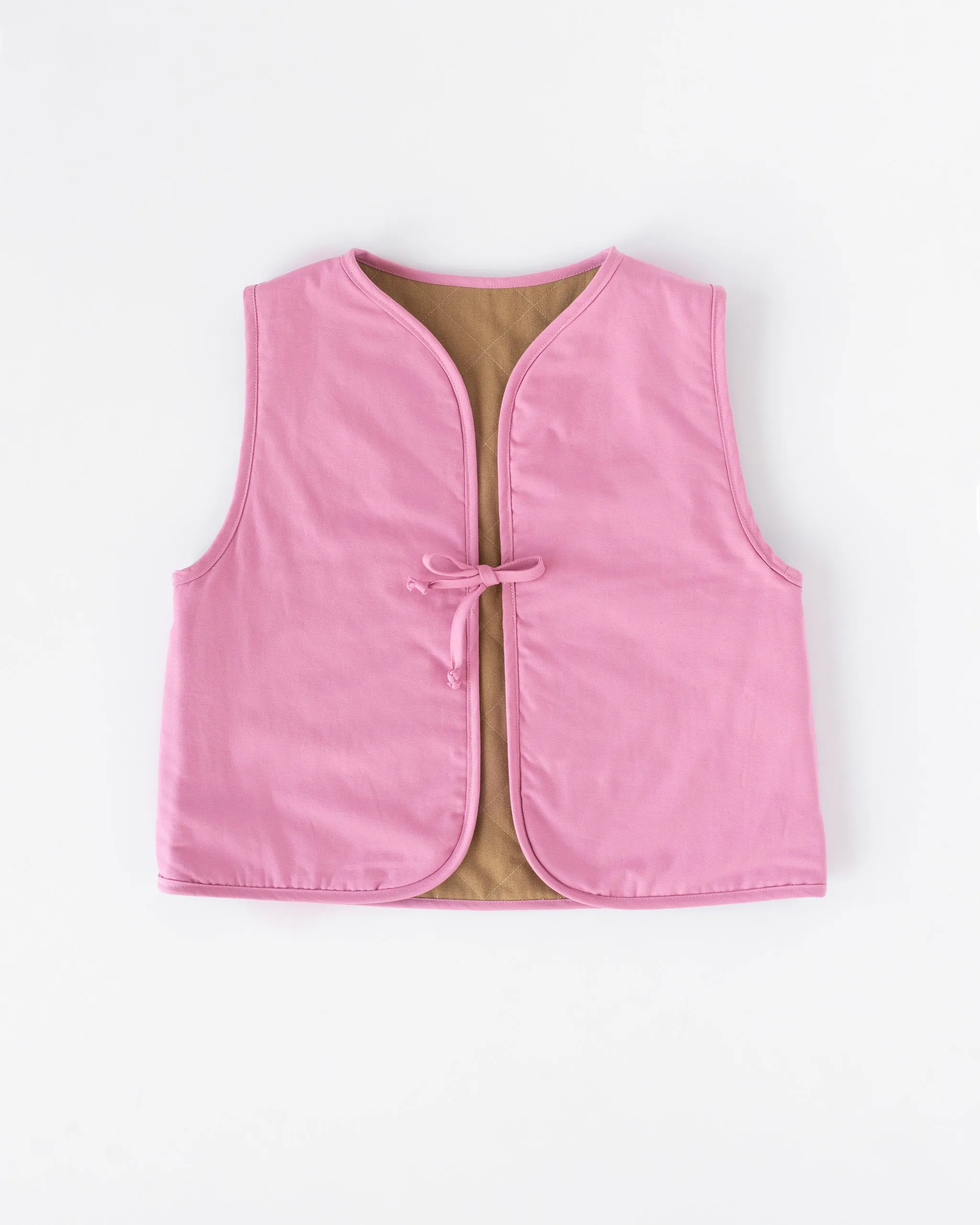 GILET reversibile <br> trapuntato di cotone