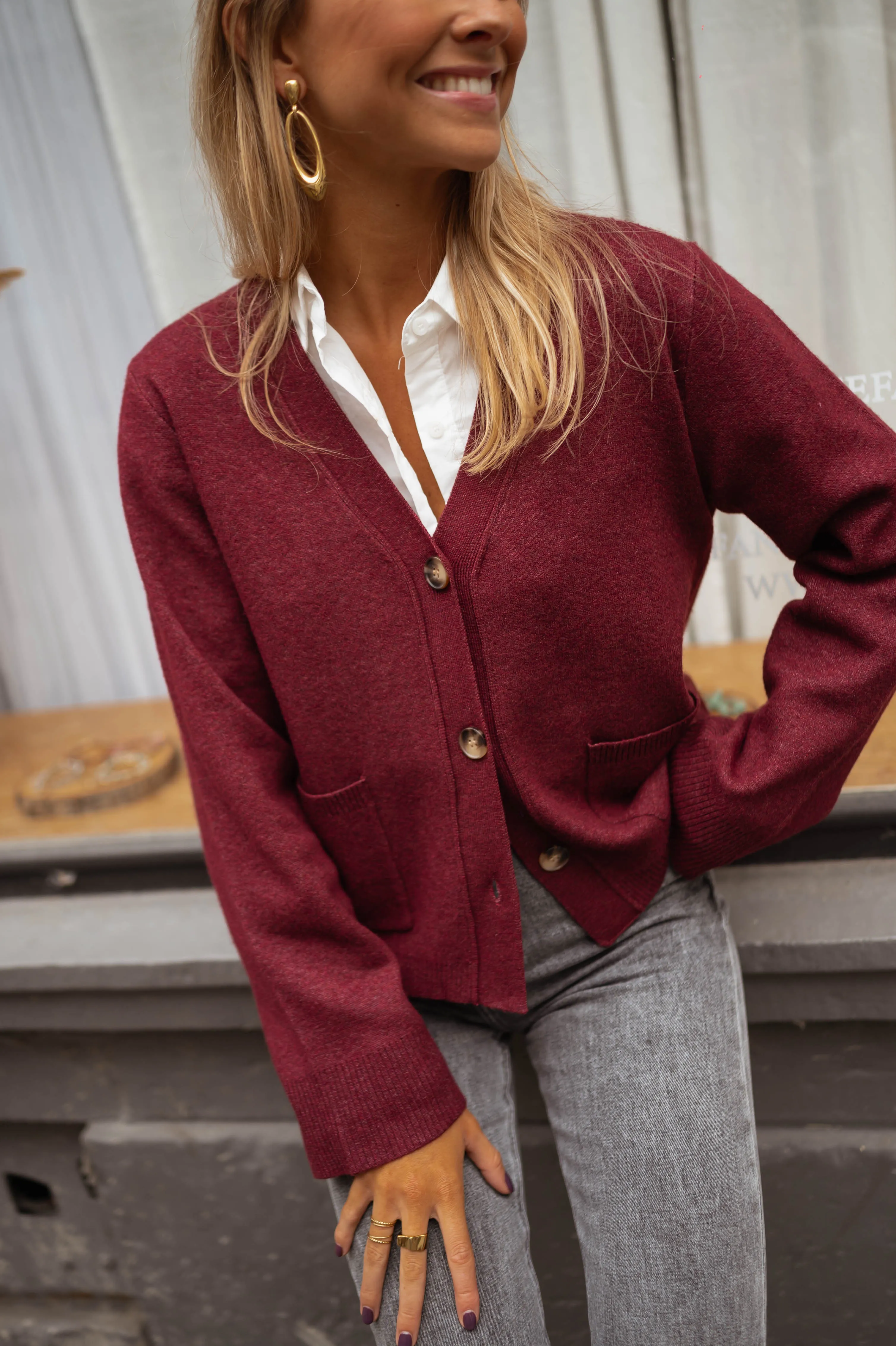 Gilet Rima - bordeaux