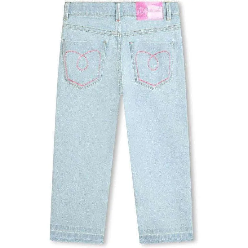 Girls Denim Sequin Jeans