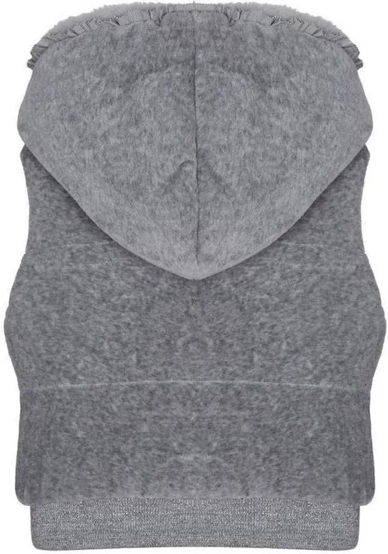 Girls Grey Reversible Gilet