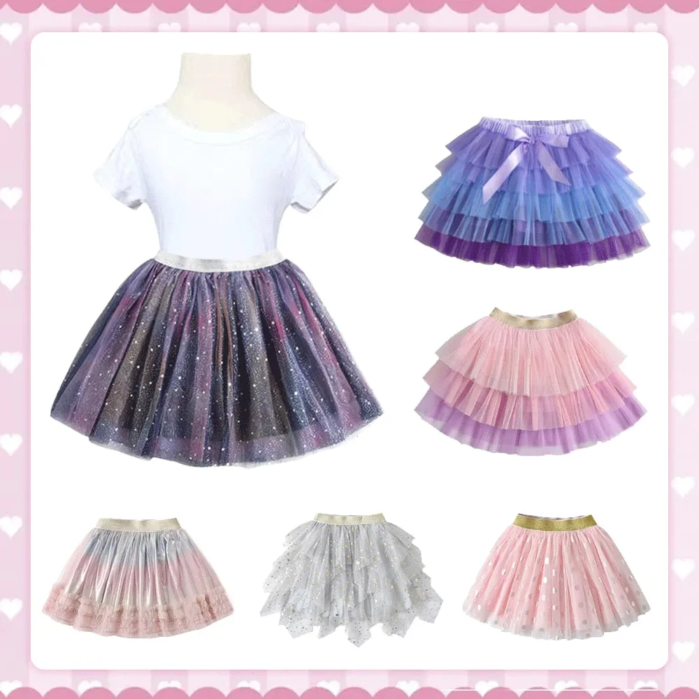 Girls Mermaid Tulle Tutu Skirt 3T-8T