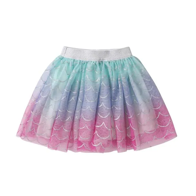 Girls Mermaid Tulle Tutu Skirt 3T-8T