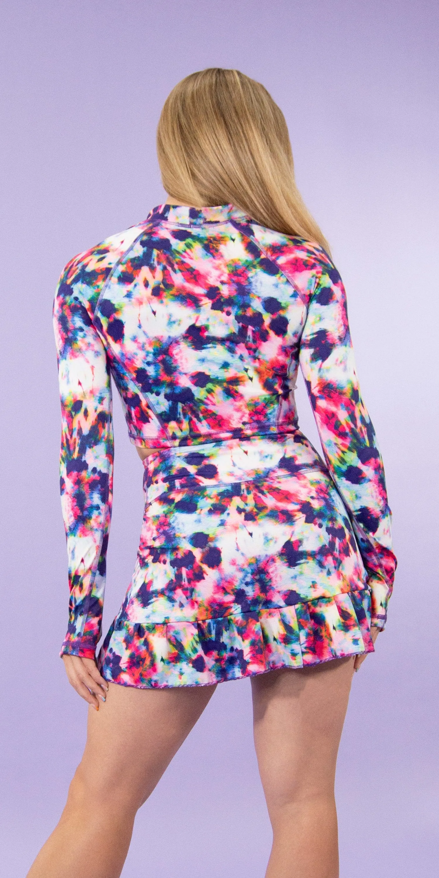 Glorious Tie Dye - UVP Crop Rashguard [Final Sale]