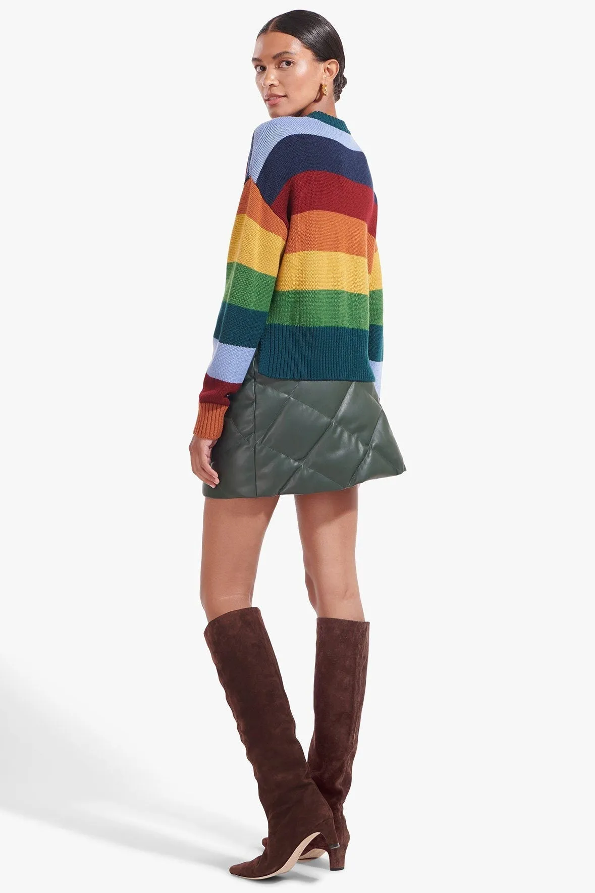 GOLDIE SWEATER | RAINBOW STRIPE