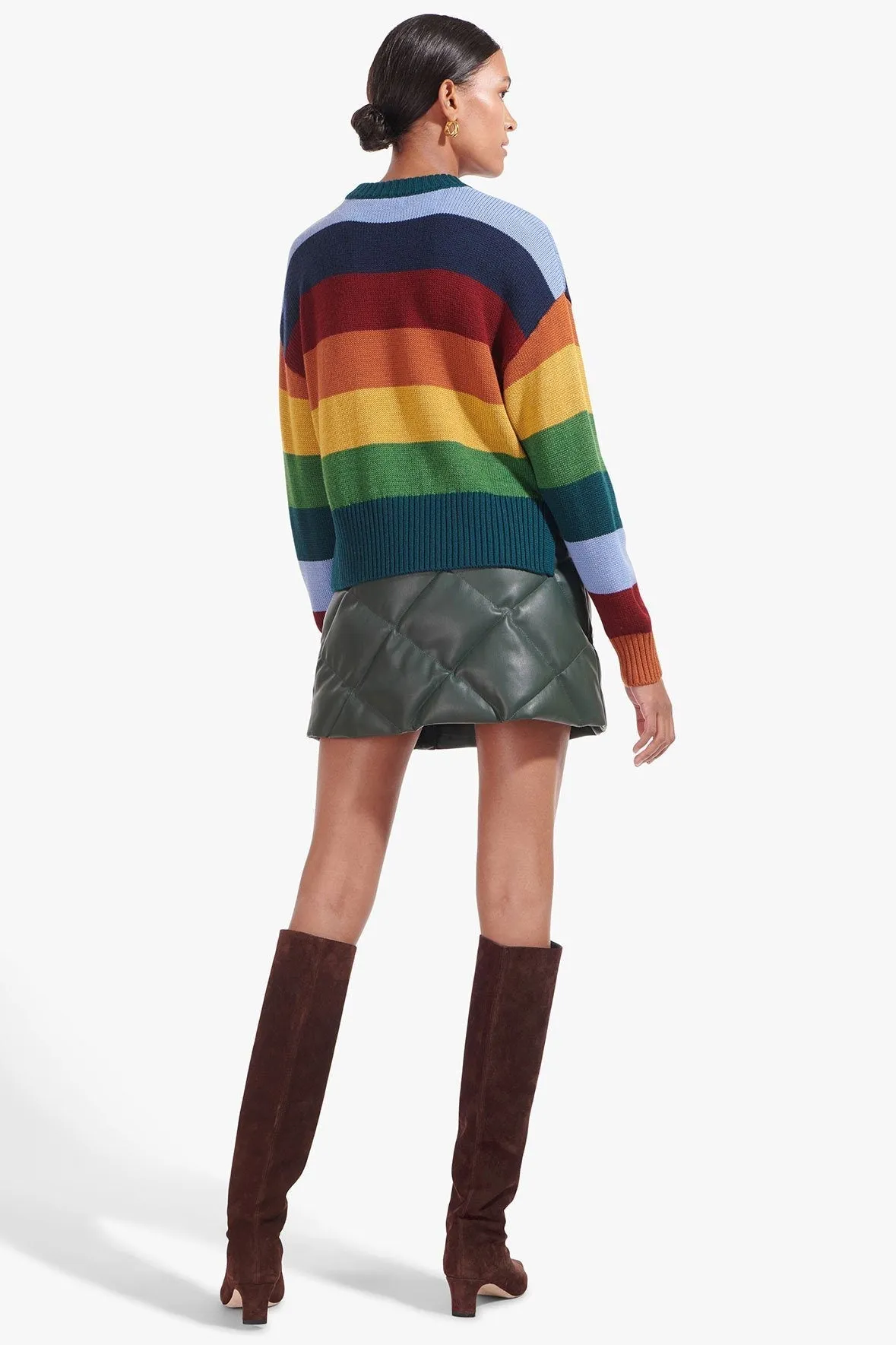 GOLDIE SWEATER | RAINBOW STRIPE