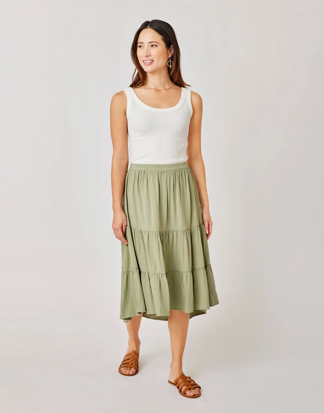 Grace Skirt: Olive - FINAL SALE