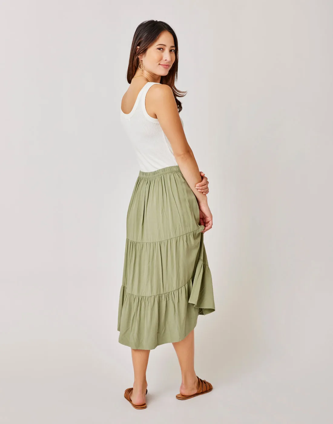 Grace Skirt: Olive - FINAL SALE