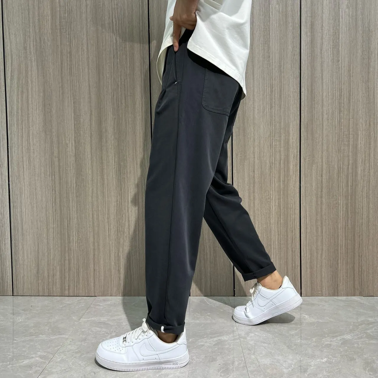 Grey Cargo Pants 1185