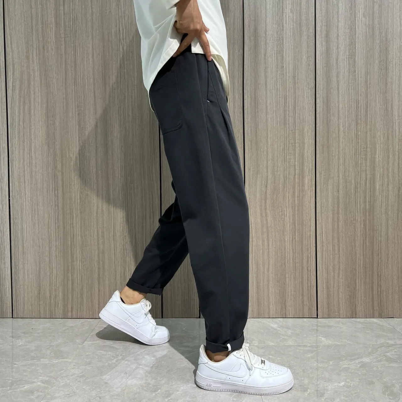 Grey Cargo Pants 1185