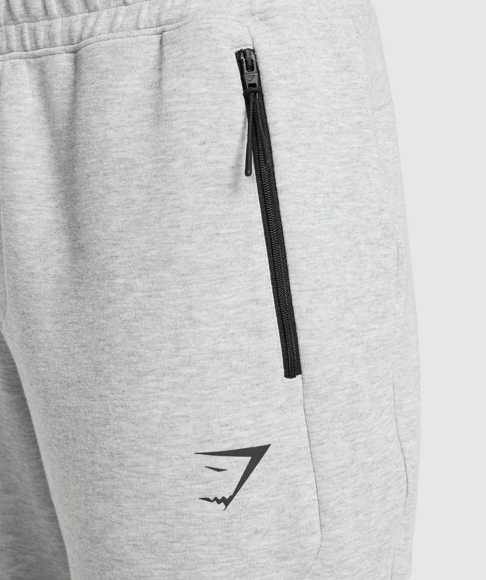 Gymshark Interlock Tech Joggers - Light Grey Core Marl