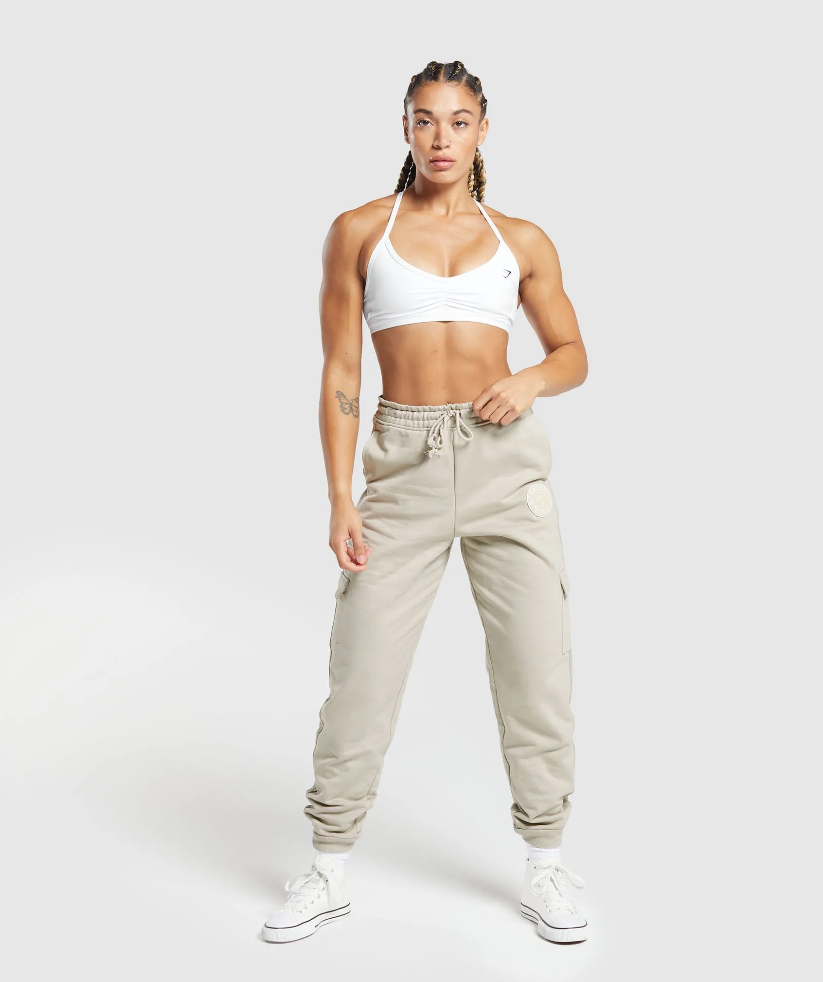 Gymshark Legacy Joggers - Washed Stone Brown