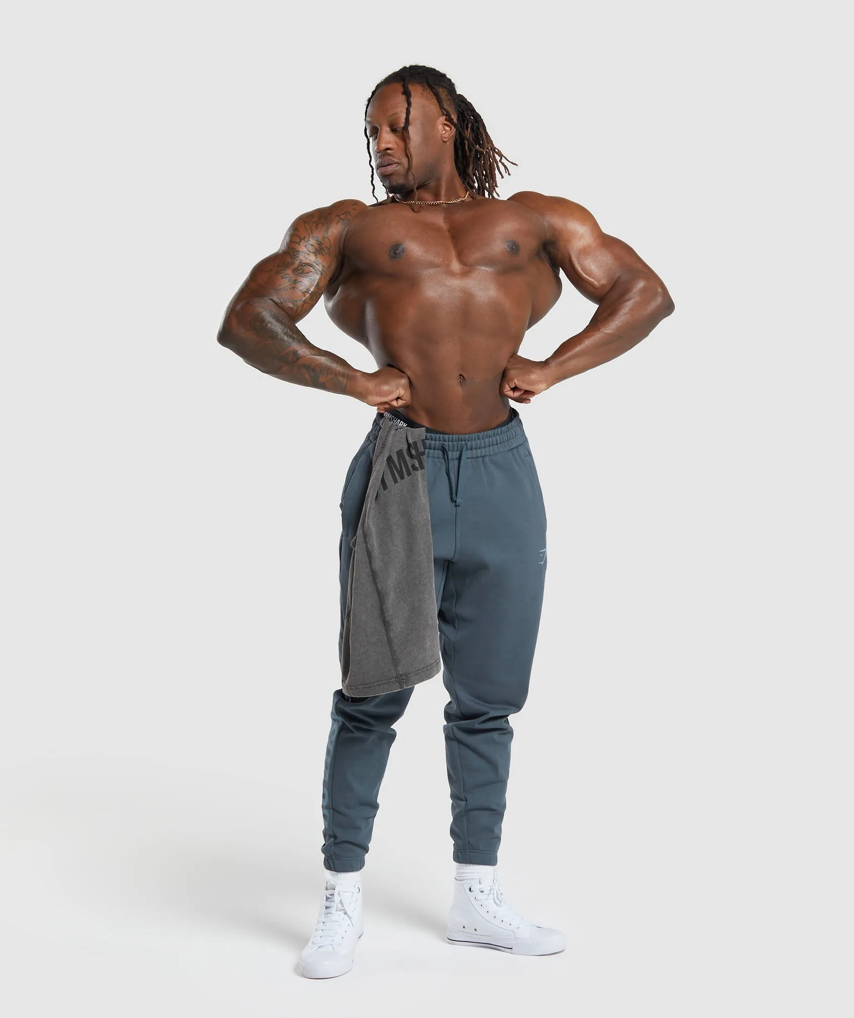 Gymshark Power Joggers - Titanium Blue