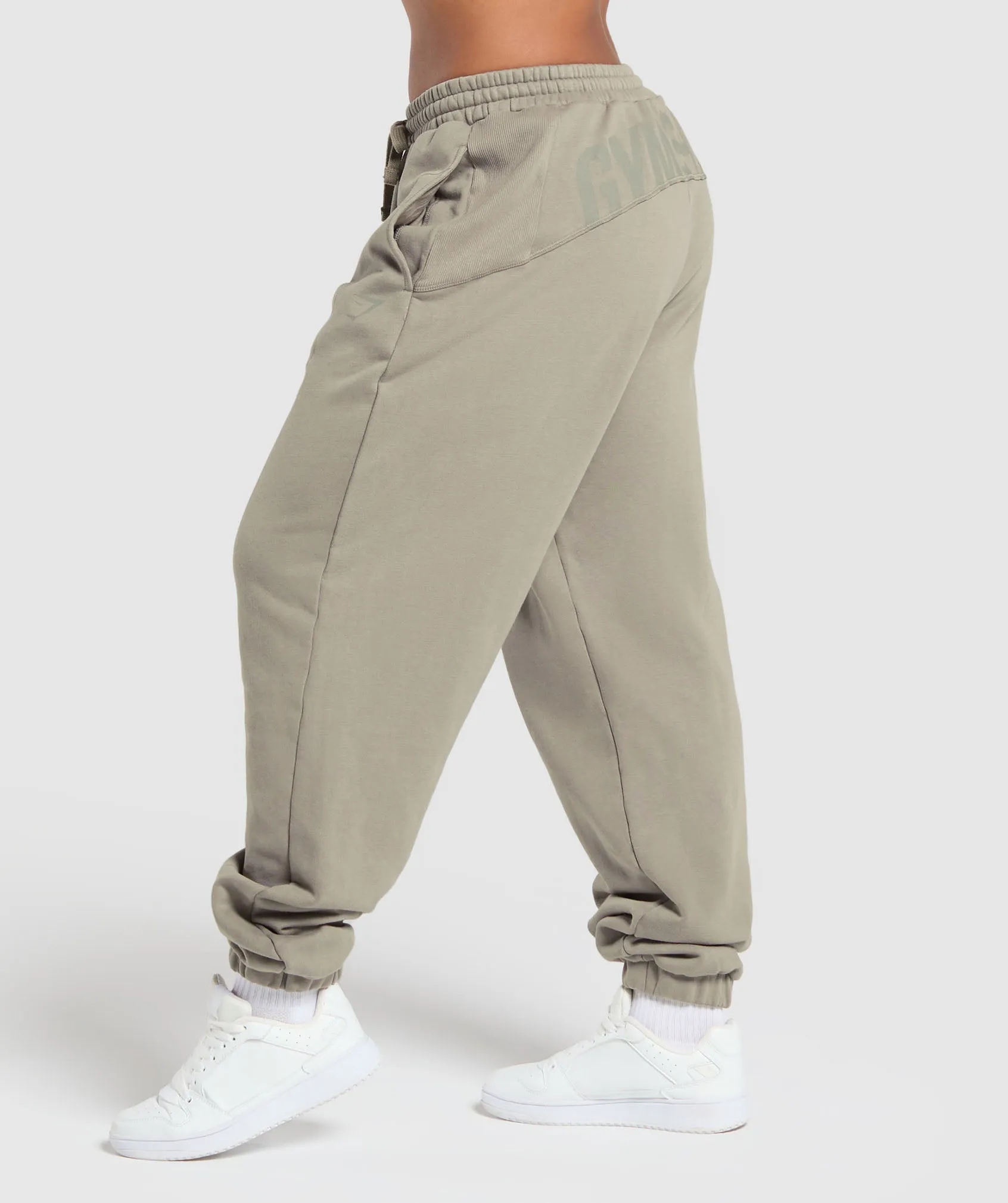 Gymshark Power Washed Joggers - Linen Brown