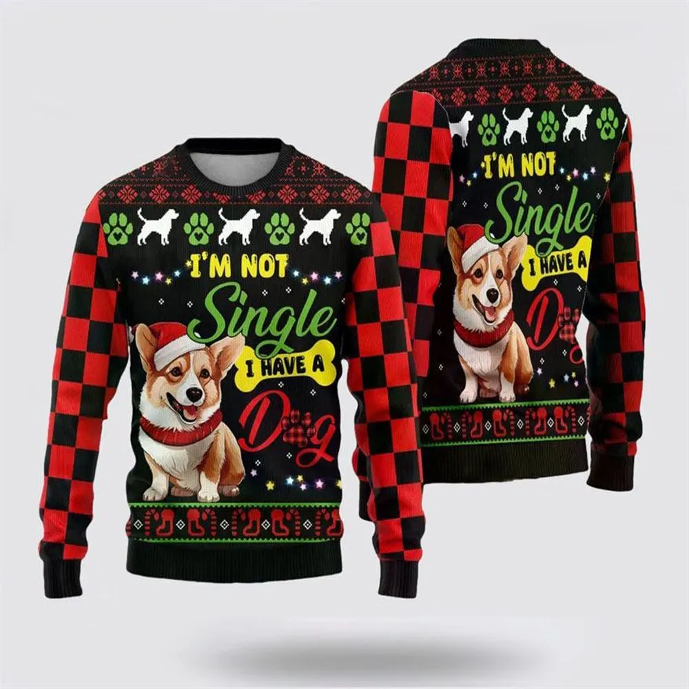 Happy Corgi Dog Ugly Christmas Sweater For Men And Women, Gift For Christmas, Best Winter Christmas Outfit