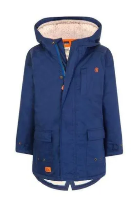 Harris Waterproof Parka Coat: Navy Blue