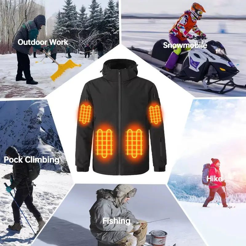 Heated Hooded Hardshell Jacket