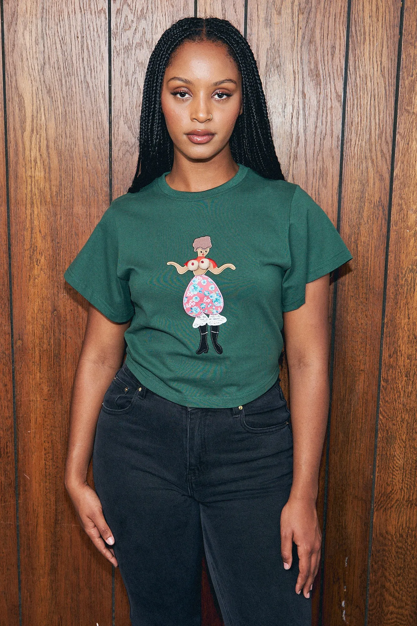 Hello World Green Tommy Tee