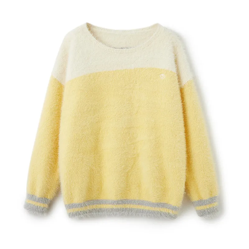 Highlight Off Shoulder Crewneck Sweater