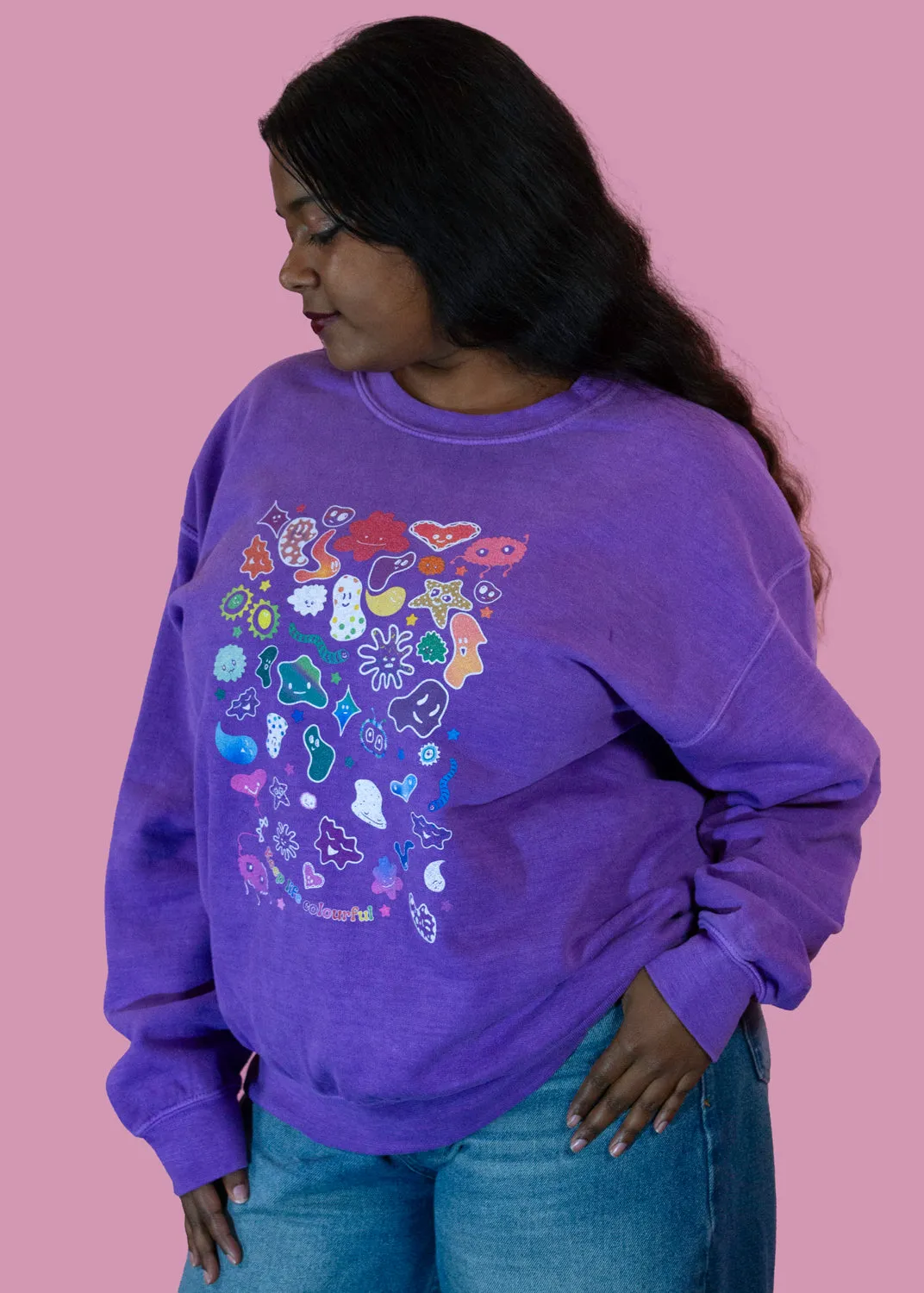 Home of Rainbows - Unisex Keep Life Colourful Sweater (  Charity Donation)