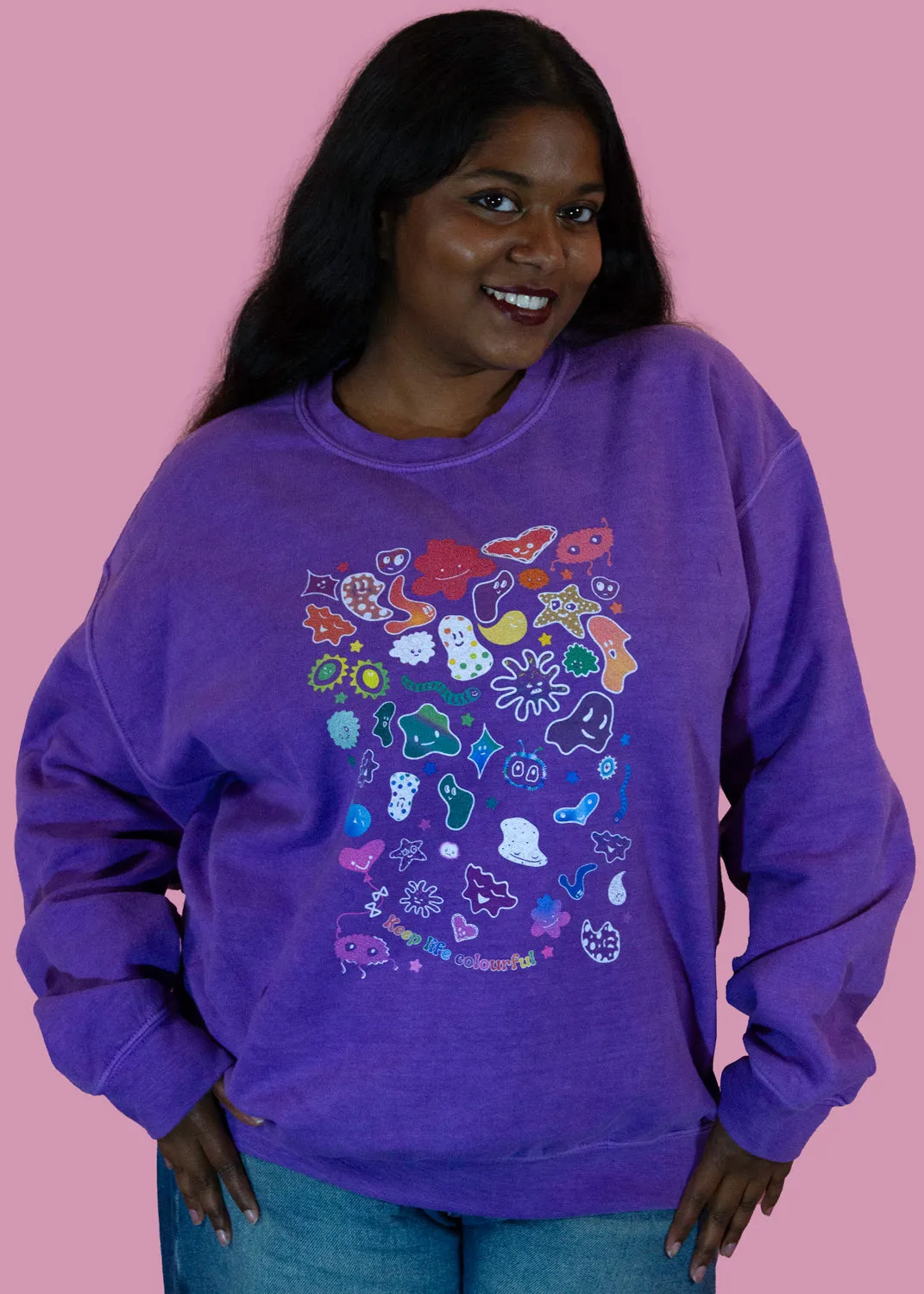 Home of Rainbows - Unisex Keep Life Colourful Sweater (  Charity Donation)