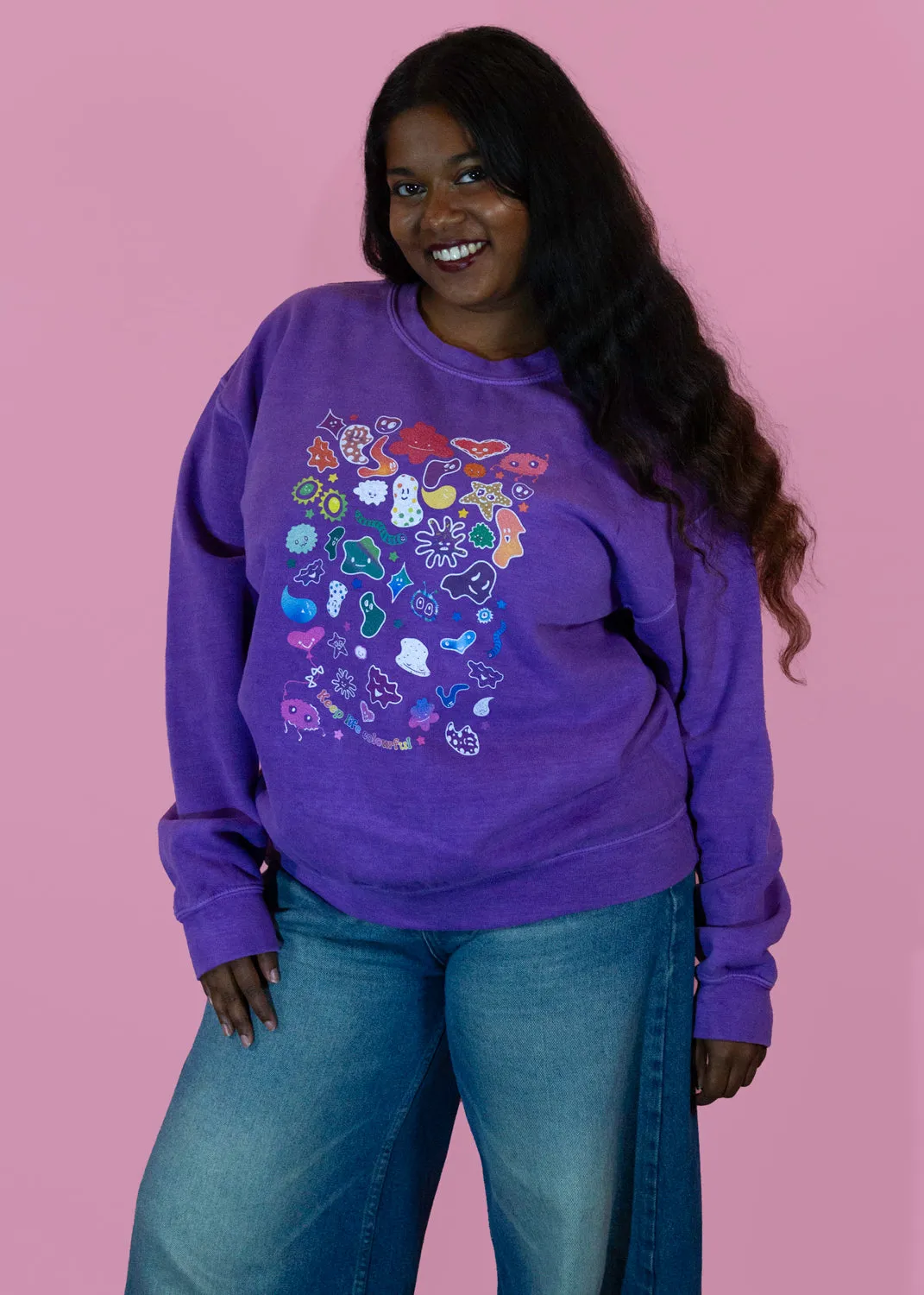 Home of Rainbows - Unisex Keep Life Colourful Sweater (  Charity Donation)