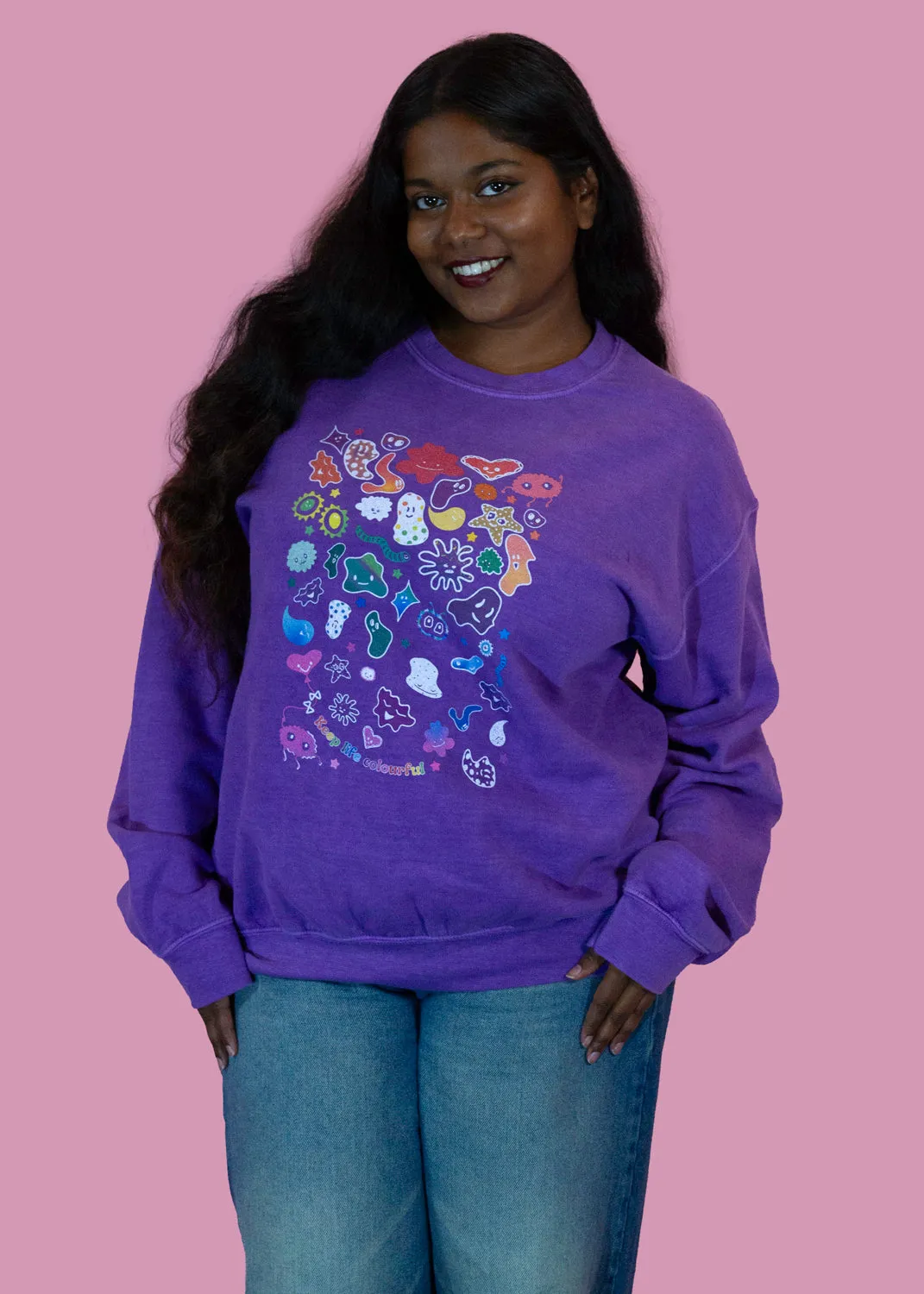 Home of Rainbows - Unisex Keep Life Colourful Sweater (  Charity Donation)