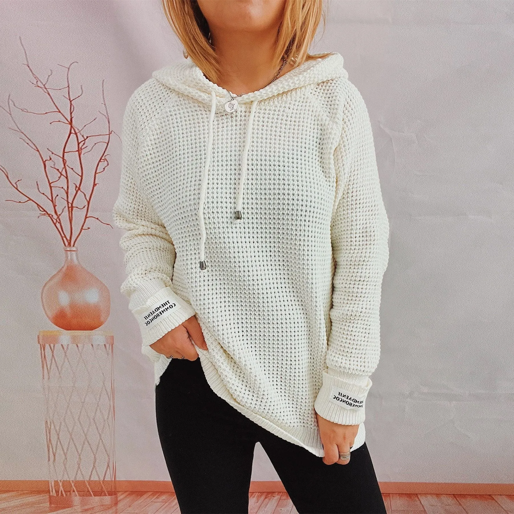 Hooded Knit Sweater