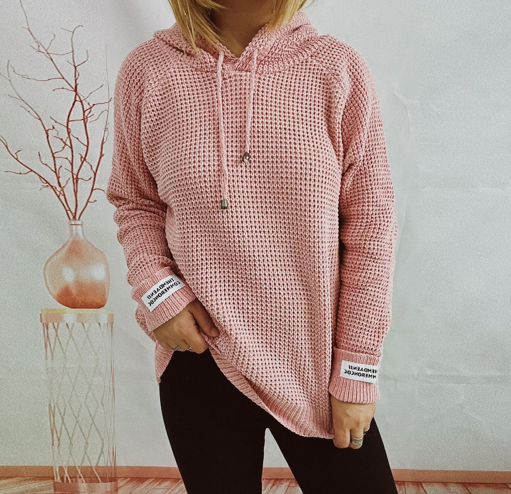 Hooded Knit Sweater