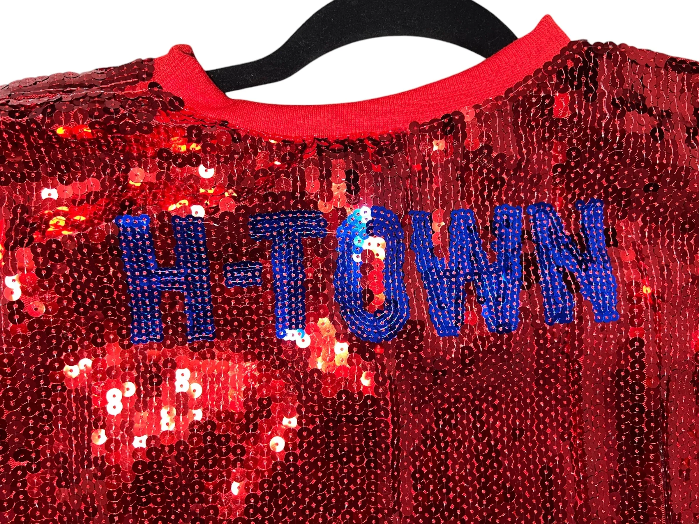 HTOWN Sequin Crop