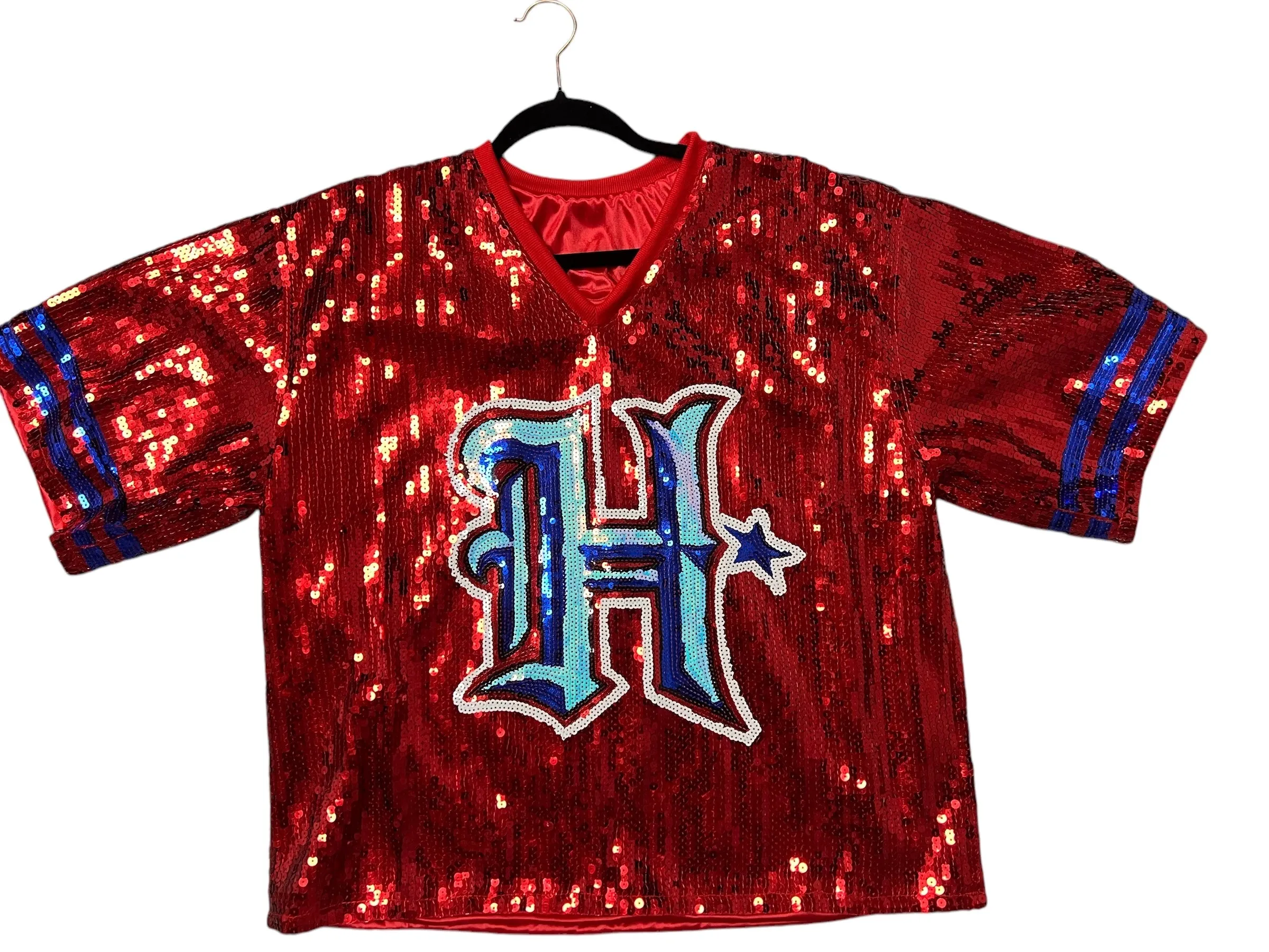 HTOWN Sequin Crop