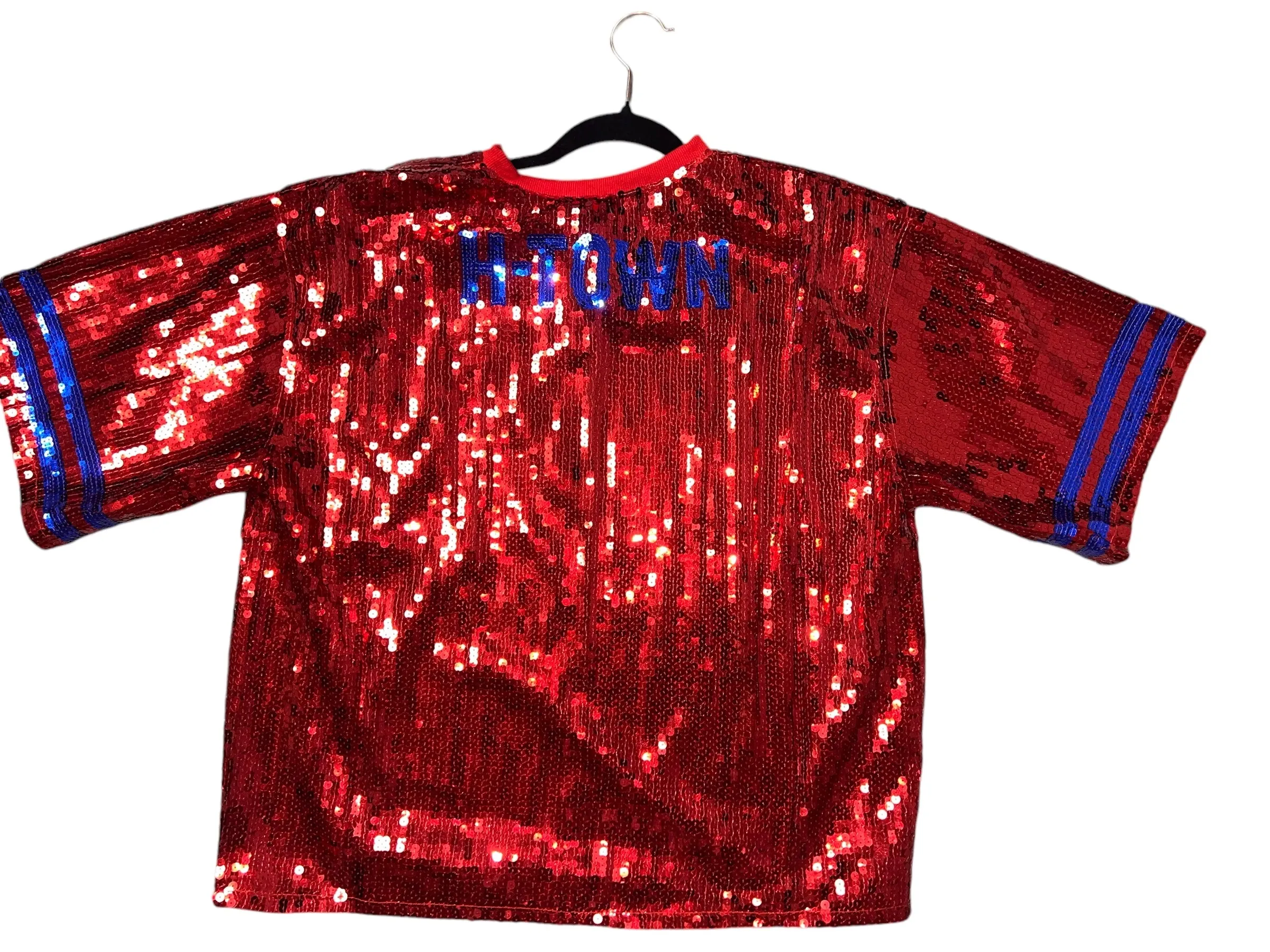 HTOWN Sequin Crop