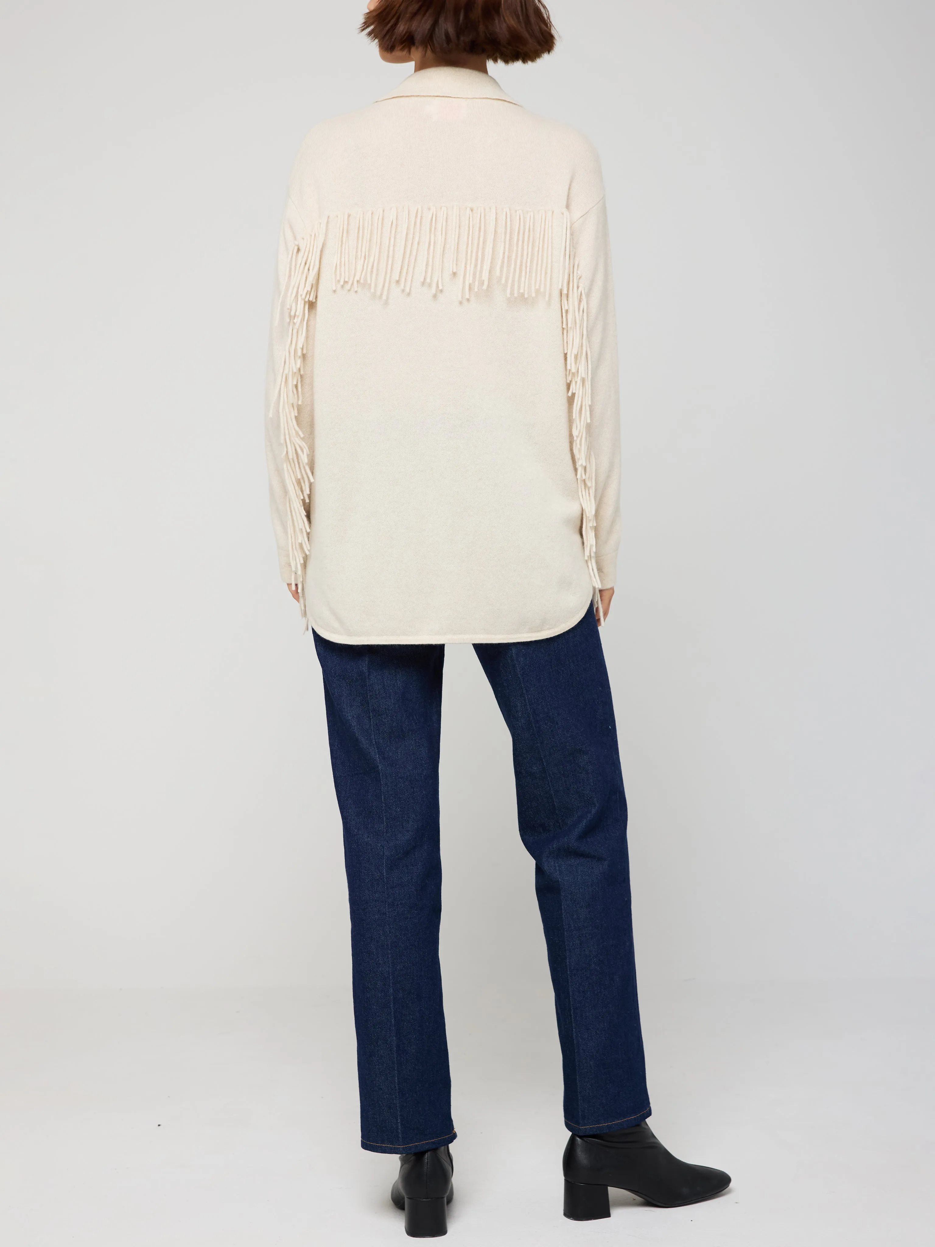 Imogen Fringe Cashmere Jacket