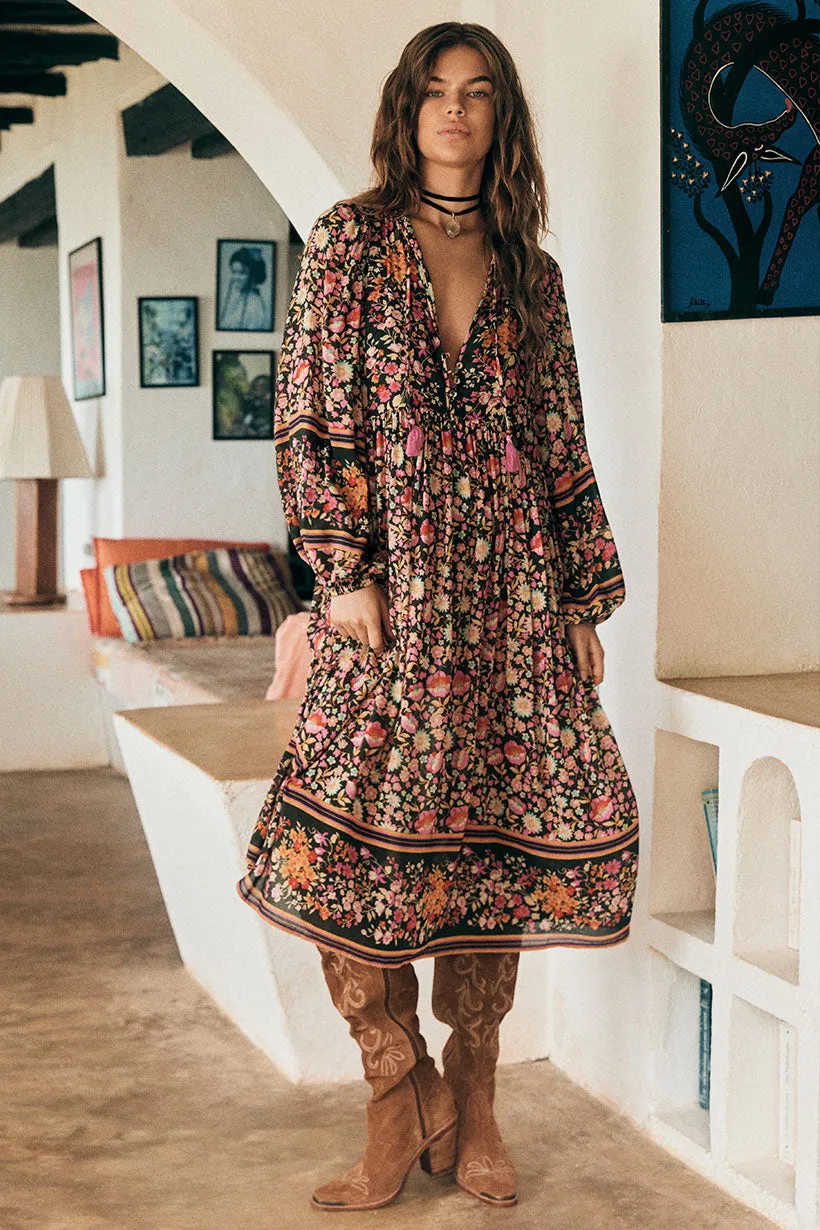 Impala Lily Boho Midi Dress