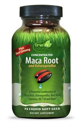 Irwin Naturals Maca Root (and Ashwagandha) 75 Liquid Softgel