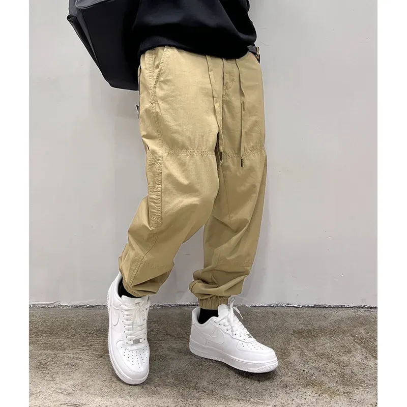 Japanese Streetwear Loose Cargo Pants Men Clothing Sport Jogging Pants