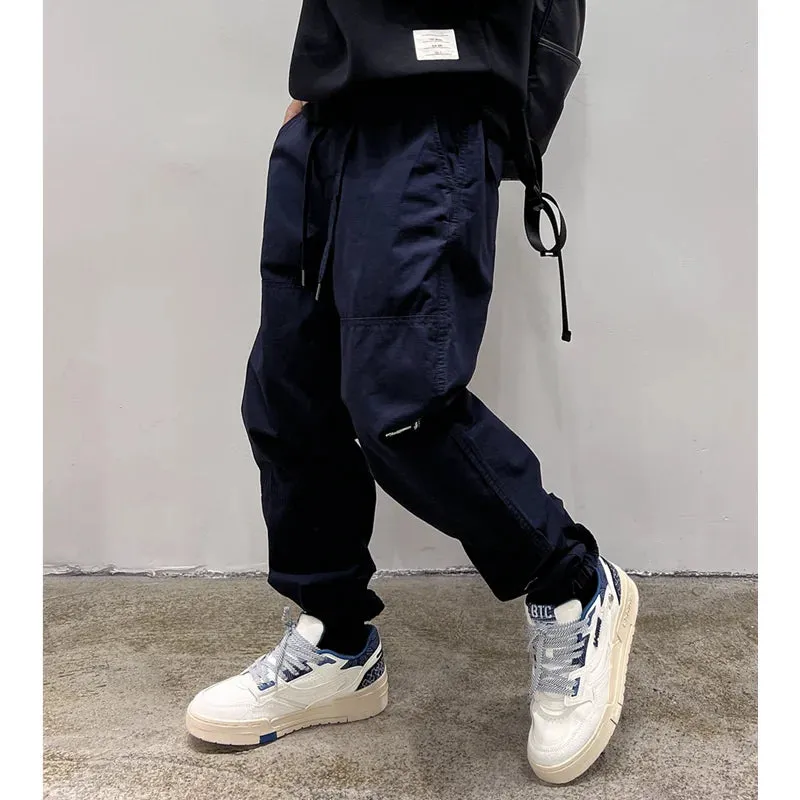 Japanese Streetwear Loose Cargo Pants Men Clothing Sport Jogging Pants